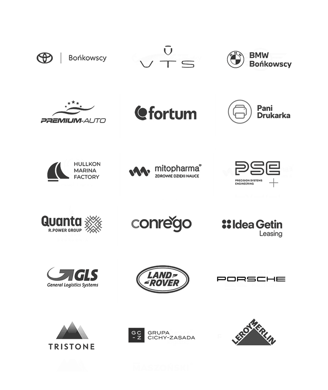 Loga klientów WebyJuice