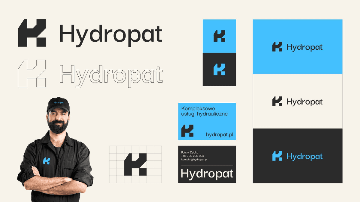 HYDROPAT - Branding, identyfikacja wizualna,, strona internetowa