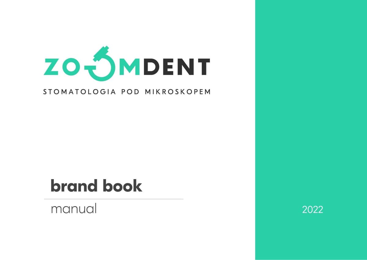 ZOOMDENT - Identyfikacja wizualna,, księga znaku